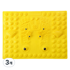 腳底按摩墊, 3個, 黃色