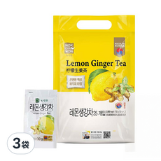 NOKCHAWON 綠茶園 檸檬生薑茶, 25包, 30g, 3袋