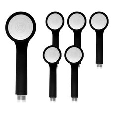 bathtem 霧面黑風淋室, 啞光黑, 6個