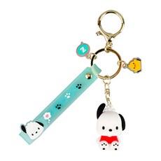 BUNNYLAND SANRIO系列 鑰匙圈, 帕恰狗 綠色, 1個