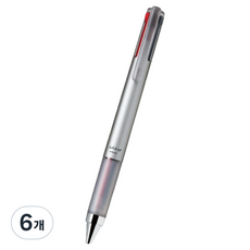 PILOT 百樂 多功能Gel Ink果汁Up 4色多色筆 0.4mm, 銀, 6個