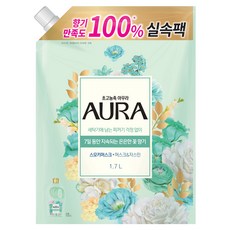 아우라 초고농축 섬유유연제 스모키머스크 리필, 1.7L, 1개