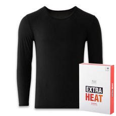 BASE ALPHA ESSENTIALS 男款 Extra Heat 刷毛保暖內衣 U領上衣