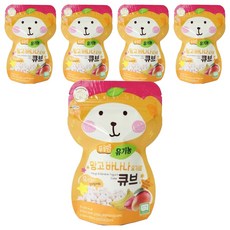 오가닉스토리 푸름맘 유기농 요거트 큐브, 5개, 망고바나나, 16g