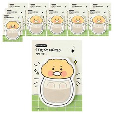 KAKAO FRIENDS 春植Ordinary造型便條紙, 玻璃瓶, 12個, 40張