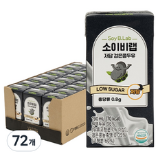 키토선생 소이비랩 저당 검은콩두유, 72개, 190ml