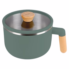 Quasi 簡單生活附蓋湯碗, 綠色, 1個