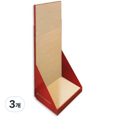 퀸펫 대형 고양이 월 기둥형 스크래쳐, 레드, 3개