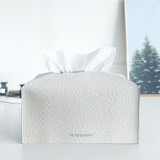 허니잼 가죽 티슈커버, 아이보리