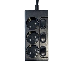 One Stop 省電獨立開關延長線 3孔 16A, 5m, 1個, 全黑色