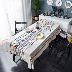 THE ZAKKA 感性波西米亞風桌布, 白色, S