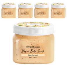 BOUQUET GARNI 砂糖身體磨砂膏 萊姆椰子, 500g, 5個