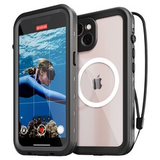 SINJIMORU MagSafe 全包覆 360度 Water-lock 防水殼 手機防水袋, iPhone 13 mini, 1個