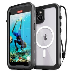 SINJIMORU MagSafe 全包覆 360度 Water-lock 防水殼 手機防水袋, iPhone 14, 1個