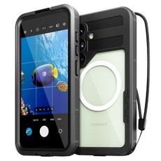 SINJIMORU MagSafe 全包覆 360度 Water-lock 防水殼 手機防水袋, Galaxy S25 Plus, 1個