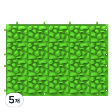 Bonitori 足部指壓 腳底按摩 鵝卵石指壓板, 淺綠色, 5個
