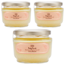 SABON 身體磨砂膏 橙花漫舞 溫和去角質 滋潤保濕 橙花香氛, 320g, 3罐