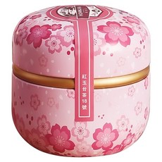 HOHOCHA 喝喝茶 紅玉台茶18號 小福罐 粉色櫻花茶葉罐, 20g, 1入, 1罐