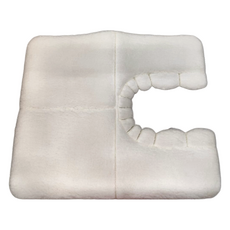 SANKO 超厚型馬桶地墊 60x70x厚2.5cm 白色 聚酯纖維材質 含兒茶素, 1個