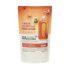 TRIPLE PROBIO 益菌革命 益生菌高效抗菌洗衣液體皂 天然油脂製造 含TCI633益生菌 紅石榴香氛, 800g, 1包