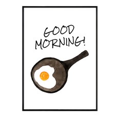 Good Morning! 掛畫, 黑色