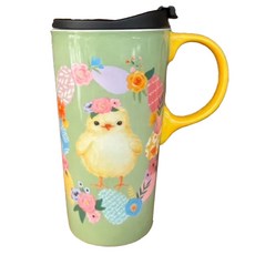 Royal Duke 城市隨身杯系列 馬克杯 陶瓷材質 容量 550ml, 萌寵樂園 綠色, 1個