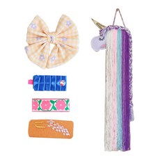 Kriskind 女童髮夾 4 款 + 獨角獸收納盒 Sunset Vivid 套組