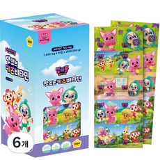 핑크퐁 맛있는 키즈비타민 350g, 250정, 6개