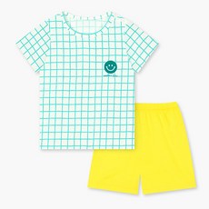 unifriend 兒童蘇打汽水涼感人造絲五分上下居家服套組