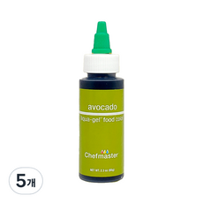 셰프마스터 아보카도 식용색소 리쿠아젤, 65g, 5개