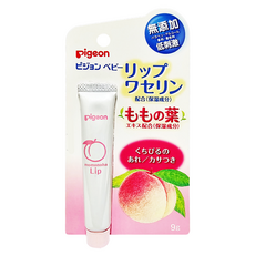pigeon 貝親 嬰兒護唇膏, 桃葉, 9g, 1支