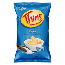Thins 洋芋片 海鹽原味, 175g, 1包