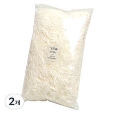 선물 포장 완충재 종이스타핑 100g, 화이트, 2개