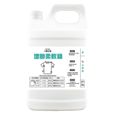 SUN SIN 三新立潔 增艷柔軟精 4L 白麝香, 1罐