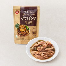 정원 양념이 잘배여 촉촉하고 부드러운 닭가슴살 장조림, 1개, 500g