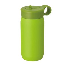 KINTO Play孩童吸管保溫瓶, 檸檬綠, 300ml, 1個