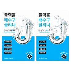 BLACKHOLE 배수구 클리너 4개입, 160g, 2개