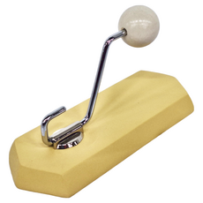 沐慕家居 櫸木磁吸壁無痕掛鉤, 奶黃色, 1個