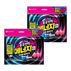 롯데웰푸드 졸음번쩍 에너지껌 리필, 2개, 105g
