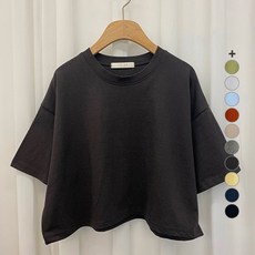 Andaromi 女款短版彩色粉彩短袖T恤