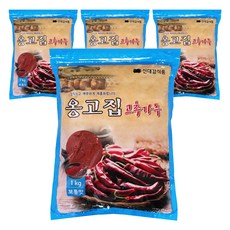 Onggojip燉煮涼拌用辣椒粉 中辣, 1kg, 4包