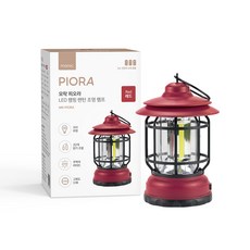 모락 피오라 LED 캠핑 랜턴 조명 램프 MR-PIORA, 레드, 1개