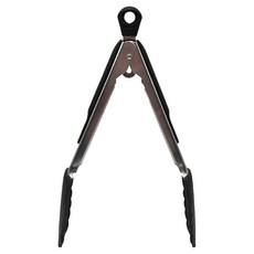 OXO 好好握矽膠餐夾 27 x 4.5 x 4cm 9吋, 黑色, 1個