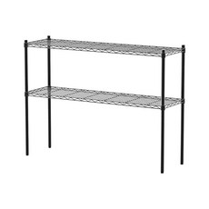 dayneeds 日需百備 烤漆二層架, 黑色, 2層