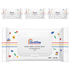 SwellDay 烘乾機用衣物柔軟香氛紙 花市 正裝, 80枚入, 4個