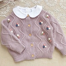 GOINGKIDS 女童款蓬鬆柔軟開襟衫