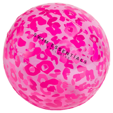 SWIM ESSENTIALS 荷蘭 充氣沙灘球 直徑51cm, 51cm, 粉紅小花豹, 1個