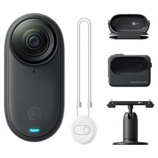 인스타360 GO 3S 액션캠 128GB, CINSAATA, 미드나잇 블랙