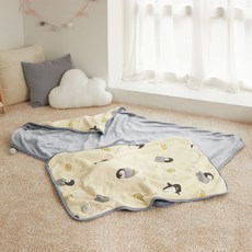 izari 孩童用雙面超細纖維毛毯, 企鵝款