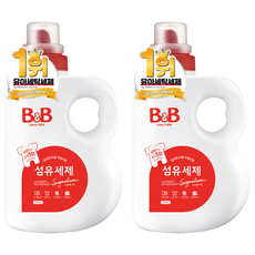 비앤비 비자극 유아 섬유 세제 시그니처 알러젠프리향 용기형, 1.5L, 2개